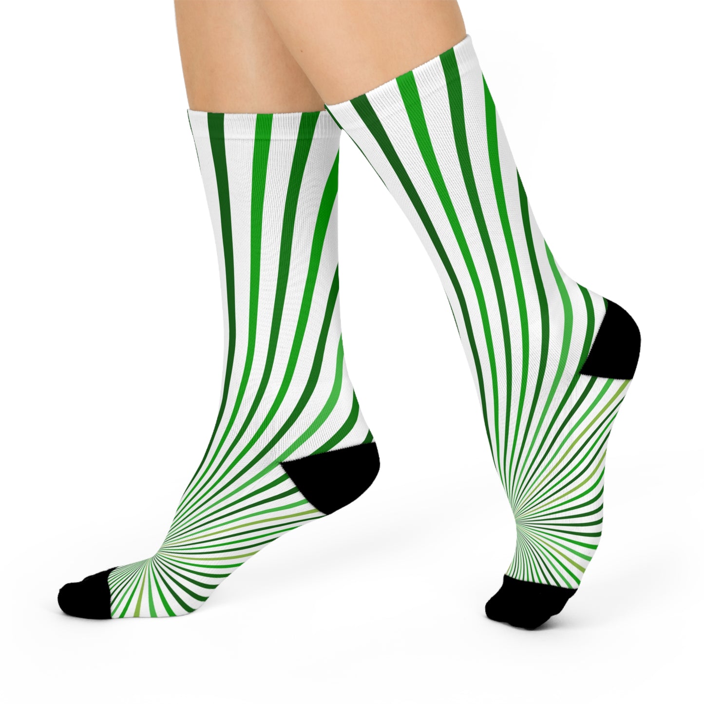 Cushioned Green Crew Socks