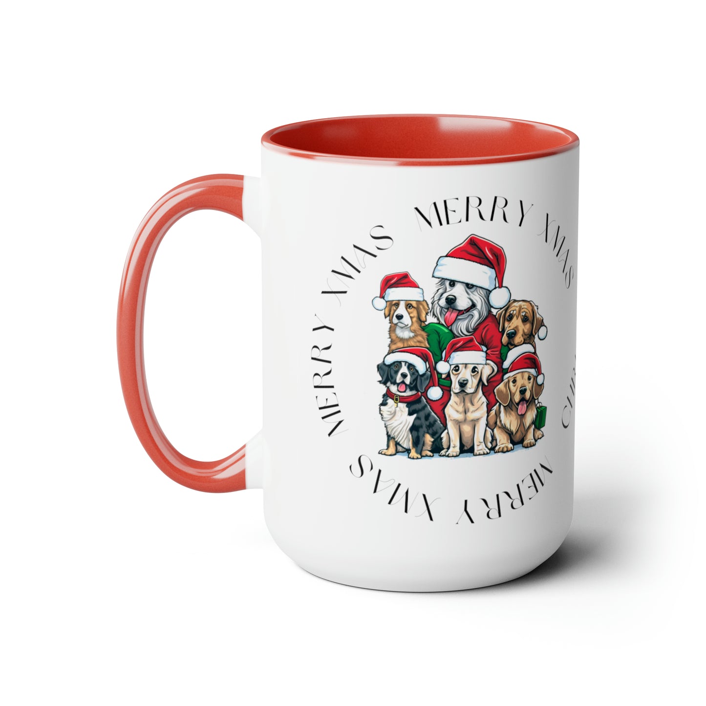 Two-Tone Christmas Coffee Mugs