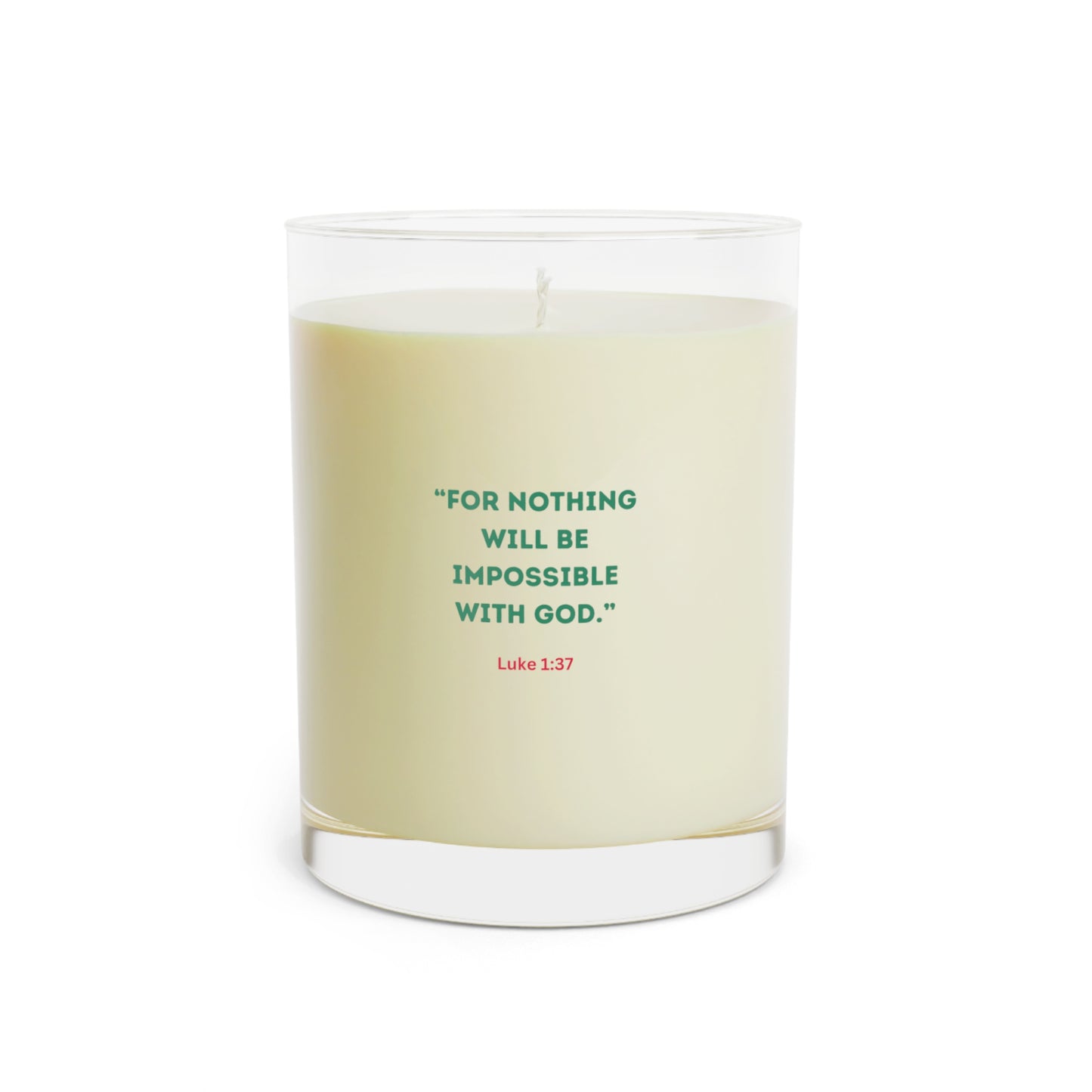 Scented Candle - Christmas Script