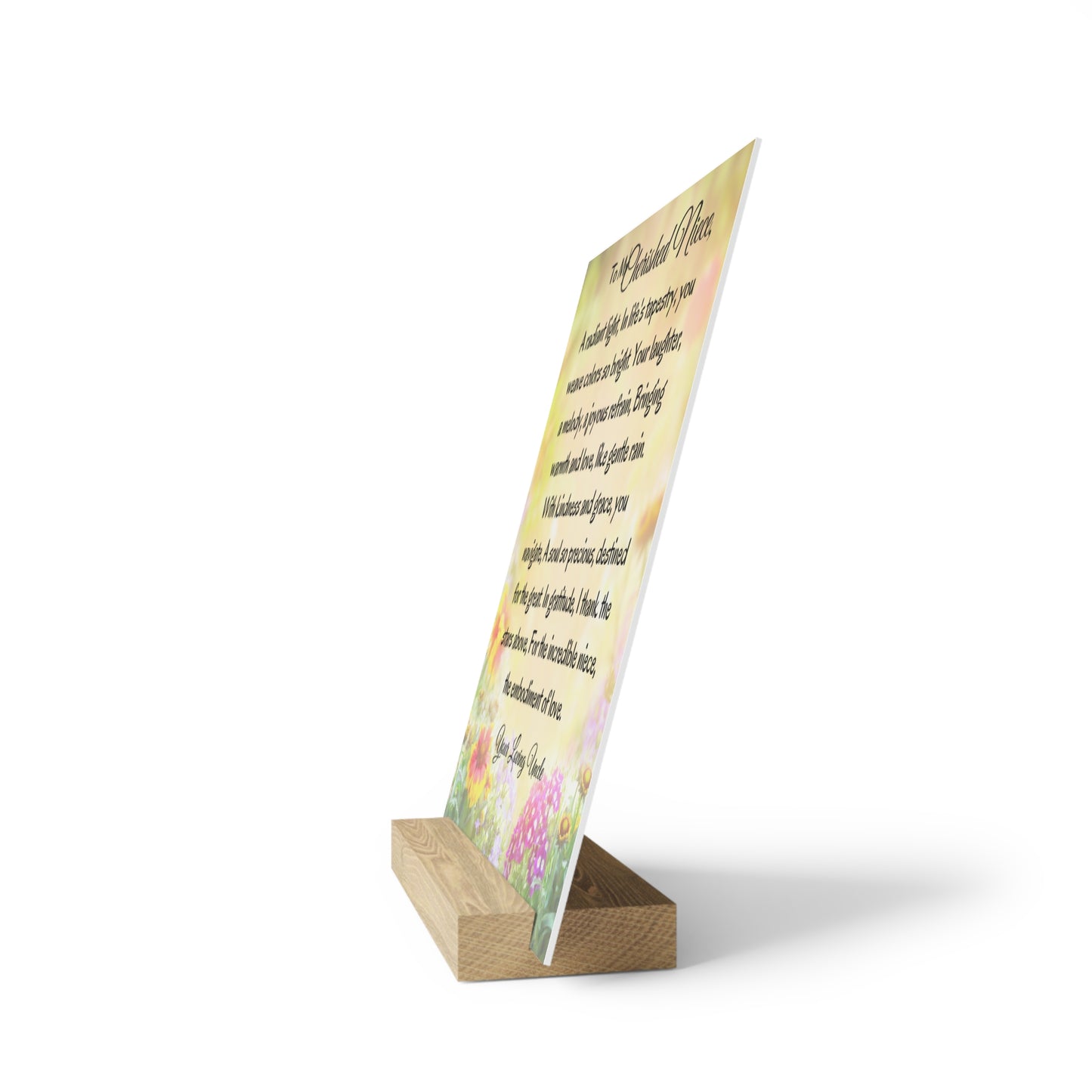 Gallery Board with Stand For a Niece