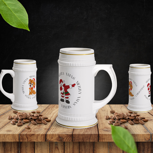 Christmas Beer Stein Mug