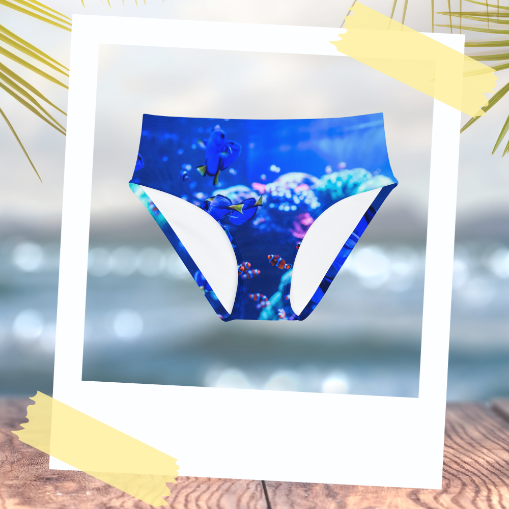 Blue Girls' Hipster Swimsuit Bottom