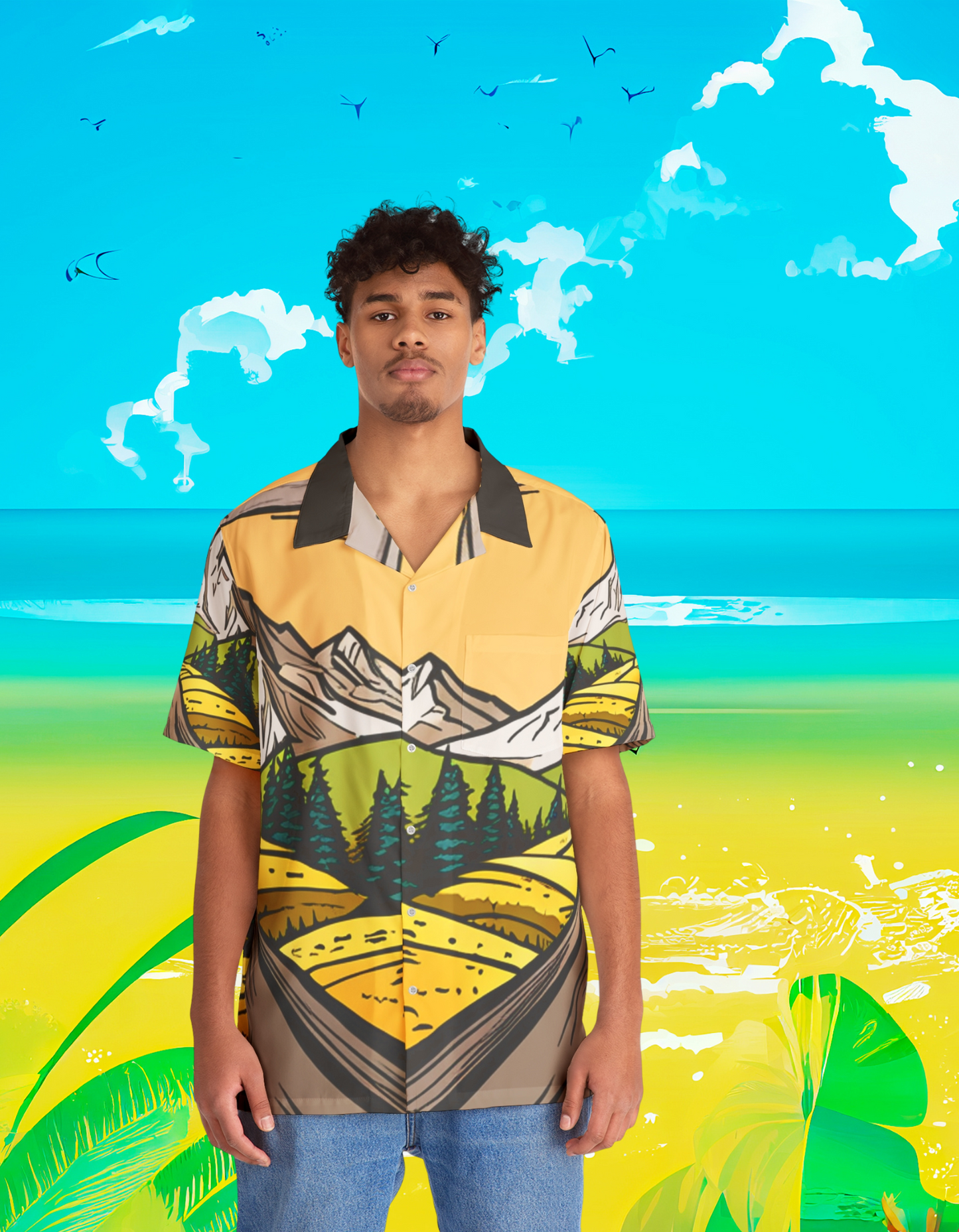 Men's Hawaiian Shirt (MTN)