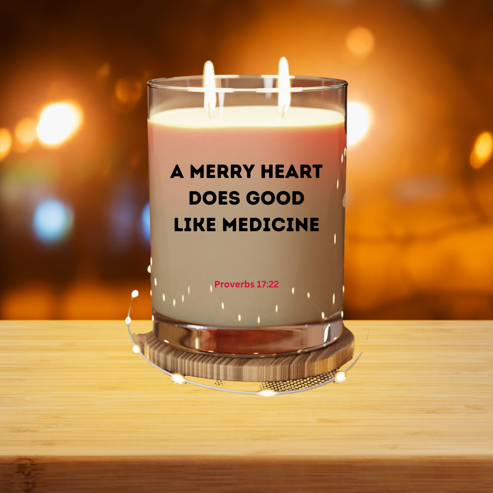 Scented Candle - Merry Christmas Script