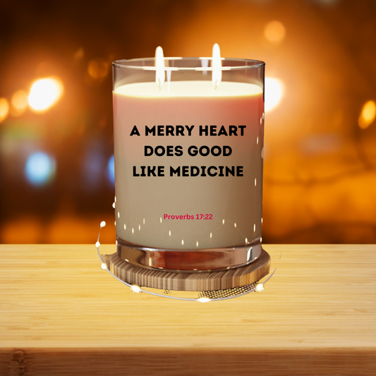 Scented Candle - Merry Christmas Script