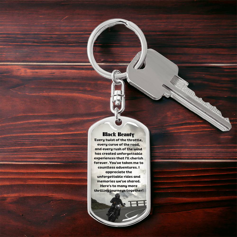 Bikers Tag with Swivel Keychain