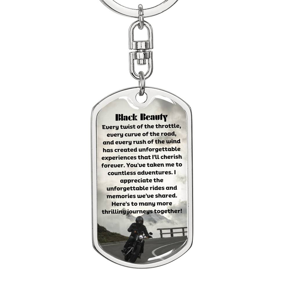 Bikers Tag with Swivel Keychain