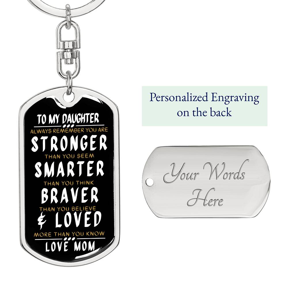 Dog Tag from Mom to Daughter