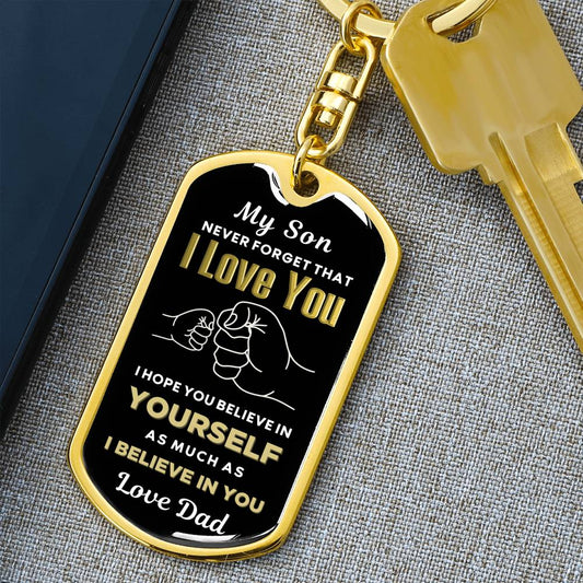 Dog Tag from Dad to Son