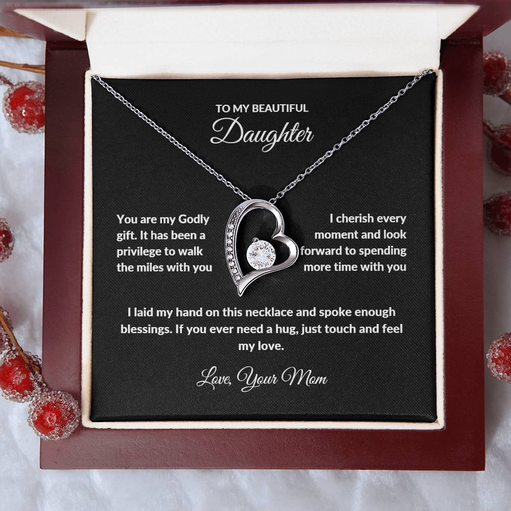 Forever Love Necklace with On Demand Message Card | From Mom