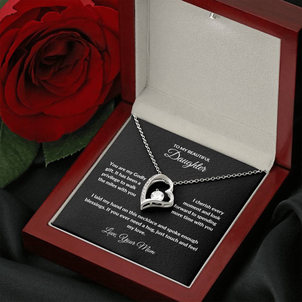 Forever Love Necklace with On Demand Message Card | From Mom