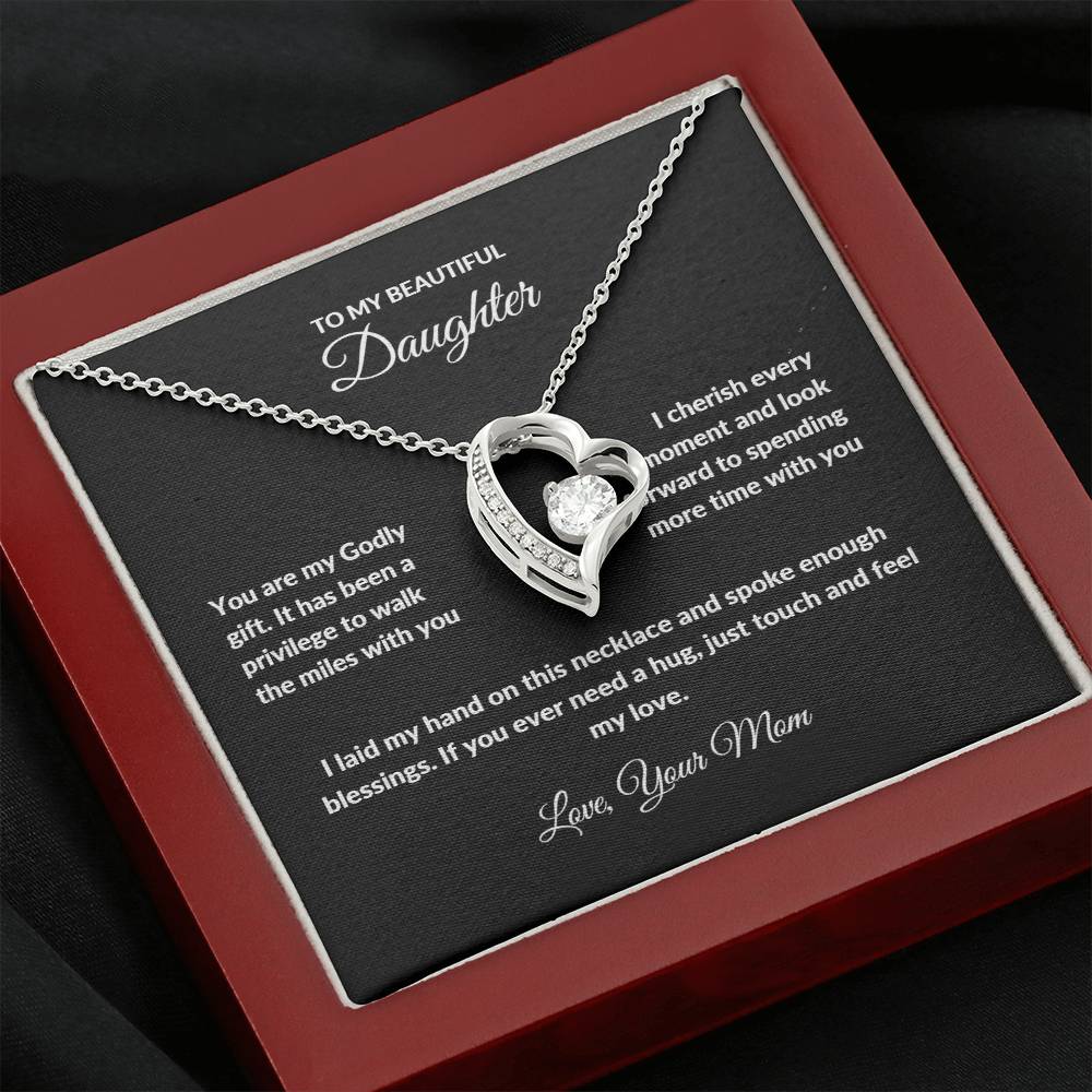 Forever Love Necklace with On Demand Message Card | From Mom