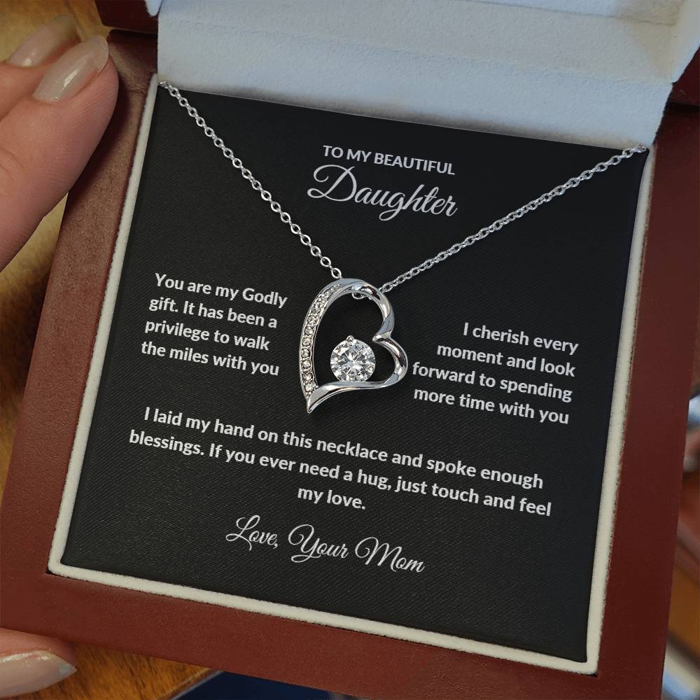 Forever Love Necklace with On Demand Message Card | From Mom