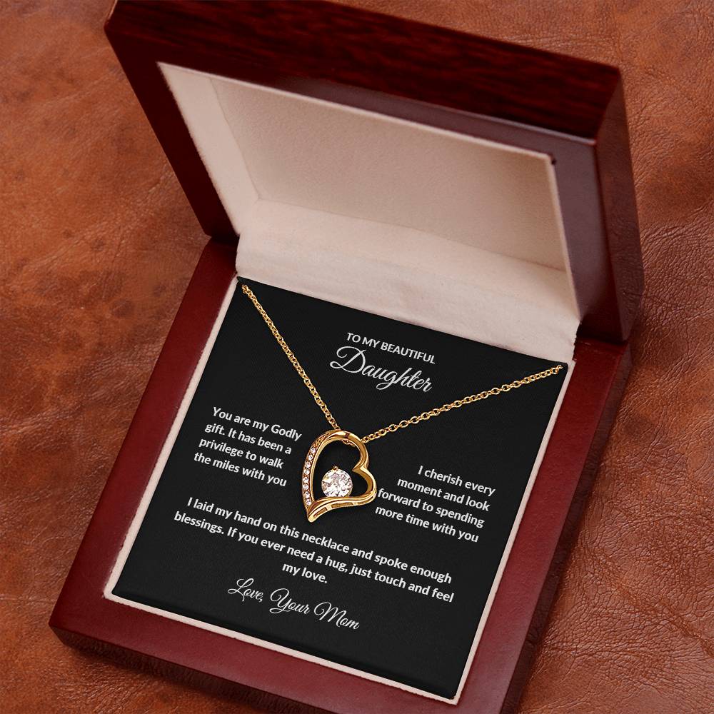 Forever Love Necklace with On Demand Message Card | From Mom