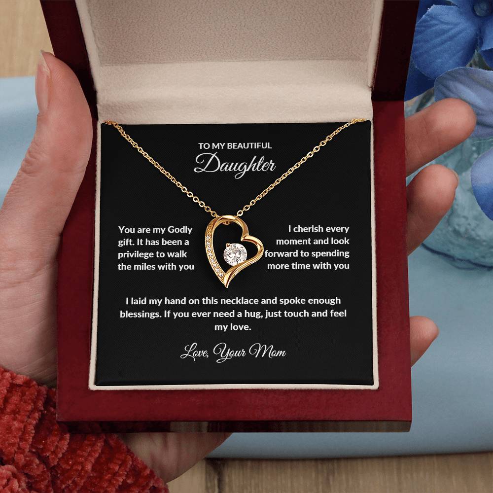 Forever Love Necklace with On Demand Message Card | From Mom