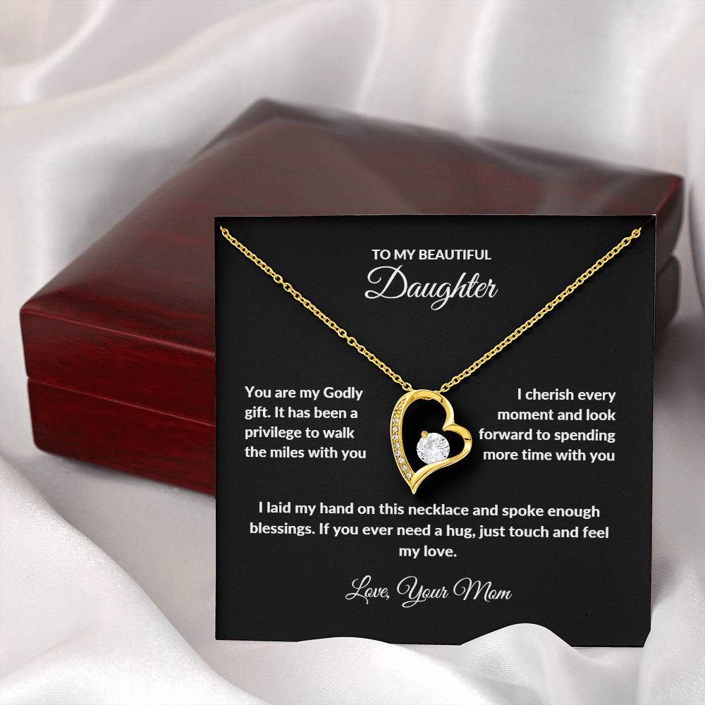 Forever Love Necklace with On Demand Message Card | From Mom