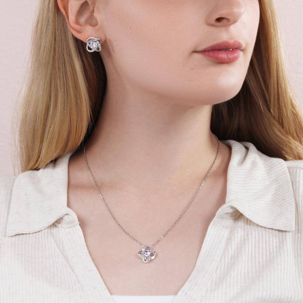 Love Knot Earrings & Necklace | From Mom