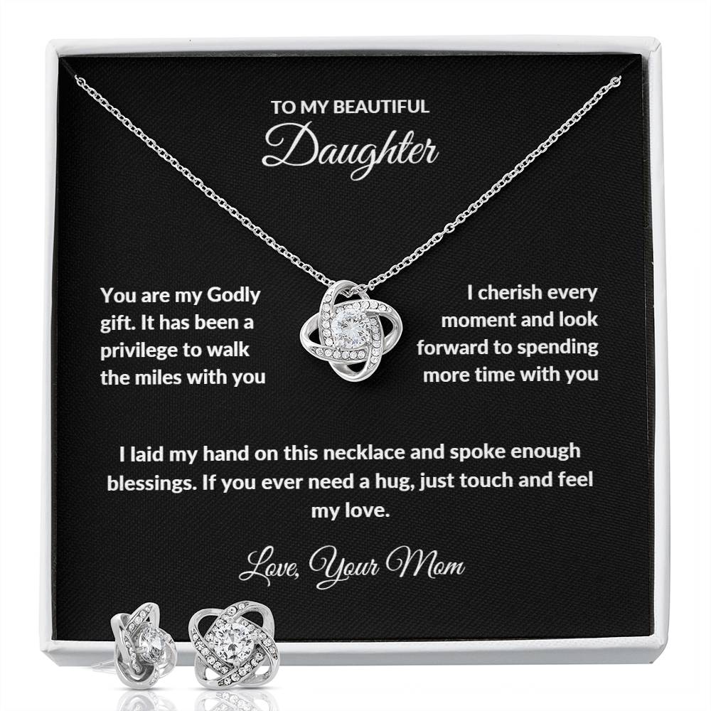 Love Knot Earrings & Necklace | From Mom