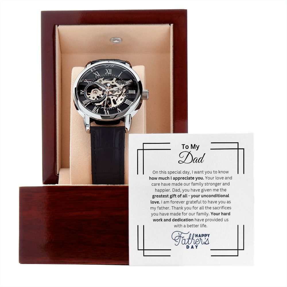 Men's Openwork Watch - Dad