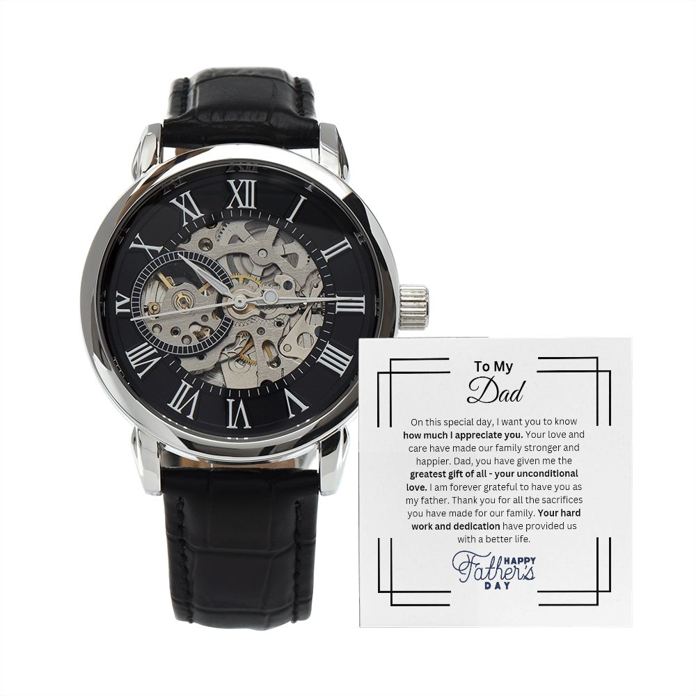 Men's Openwork Watch - Dad