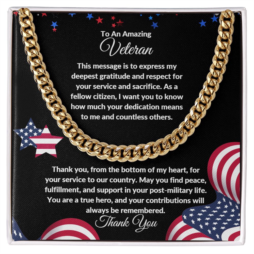 Veteran Appreciation | Cuban Link Chain