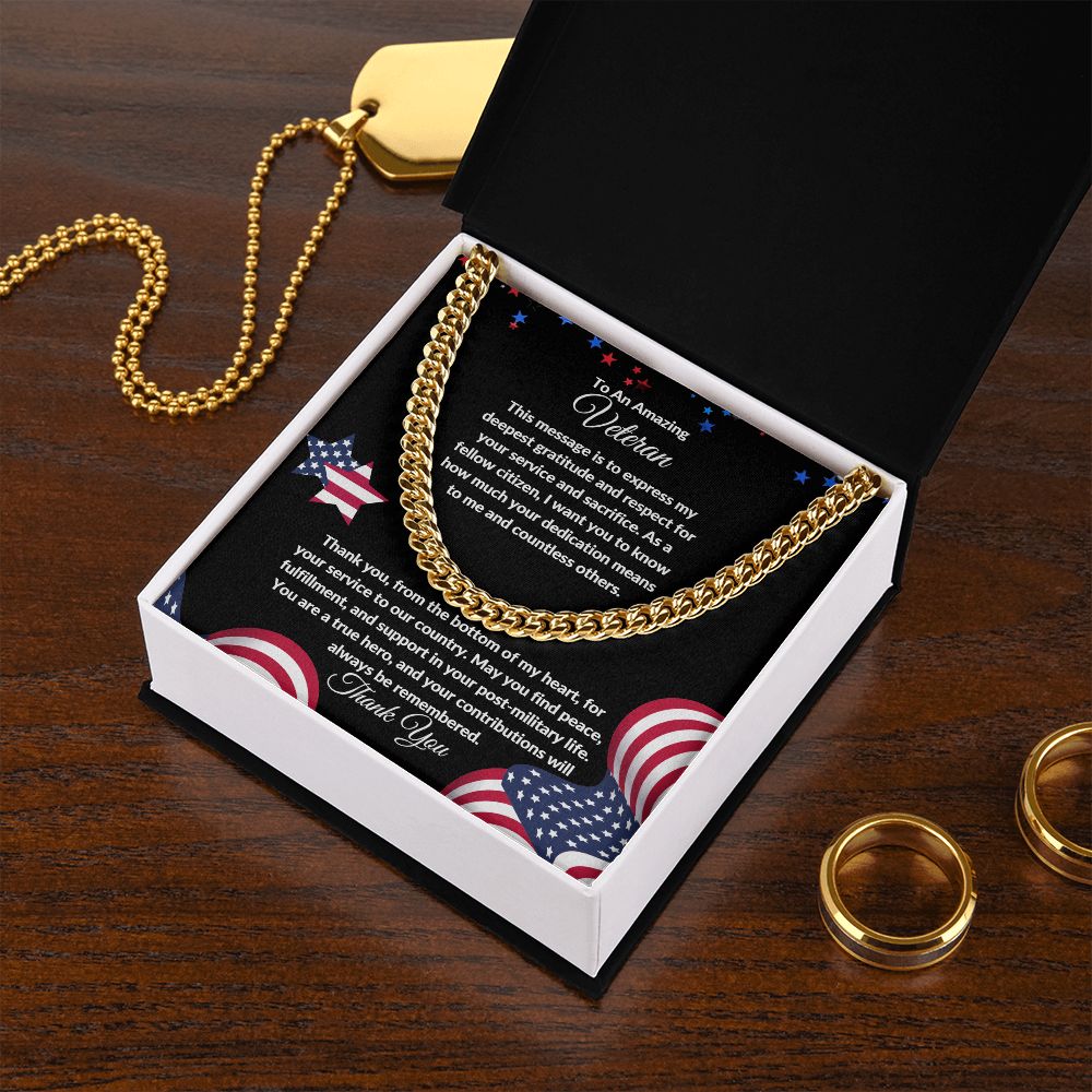 Veteran Appreciation | Cuban Link Chain