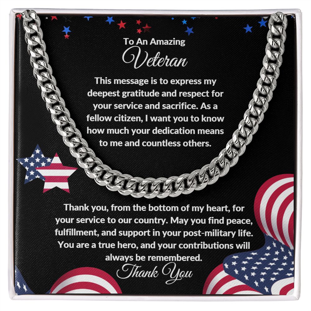 Veteran Appreciation | Cuban Link Chain