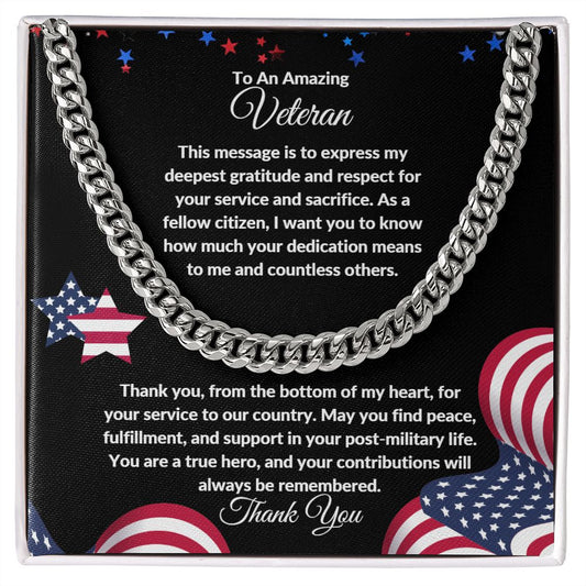 Veteran Appreciation | Cuban Link Chain