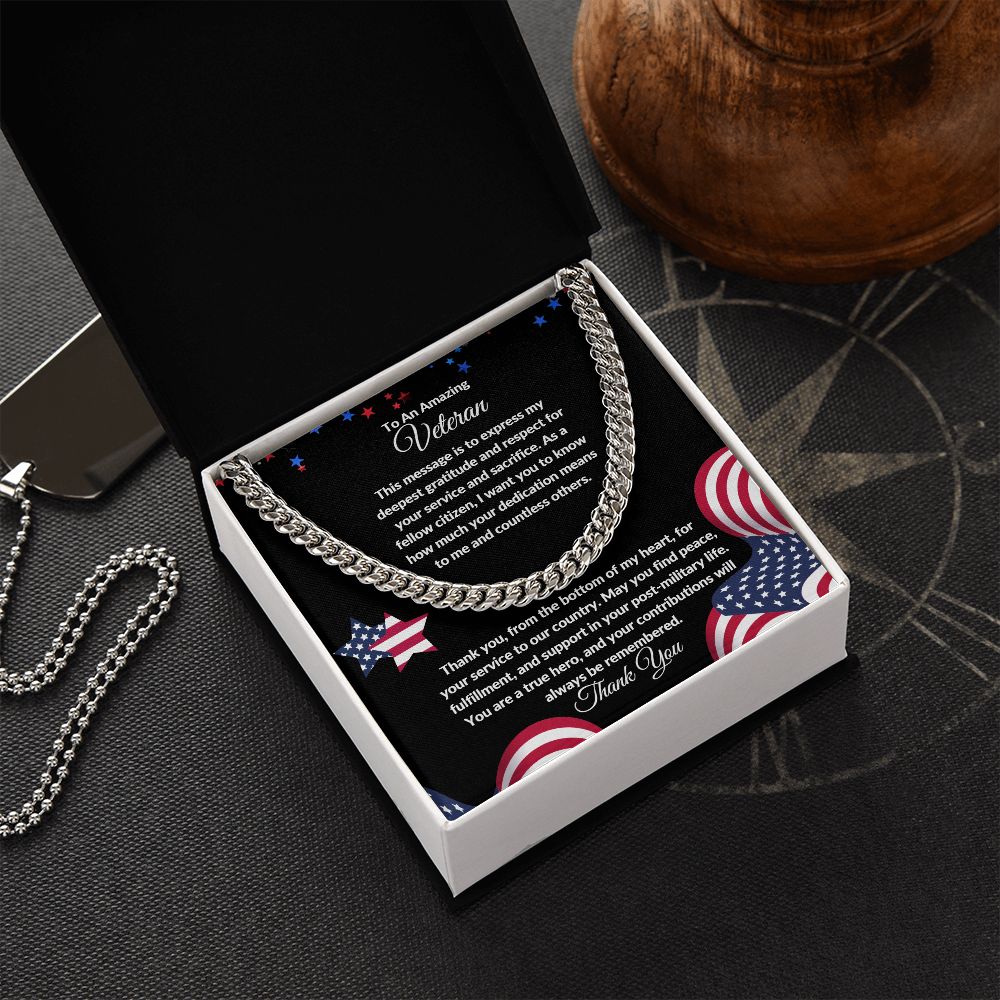 Veteran Appreciation | Cuban Link Chain