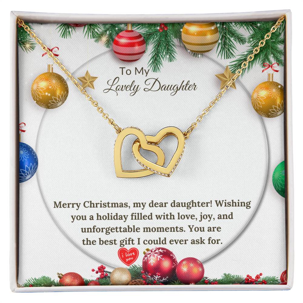 Christmas Interlocking Hearts for a Loving Daughter