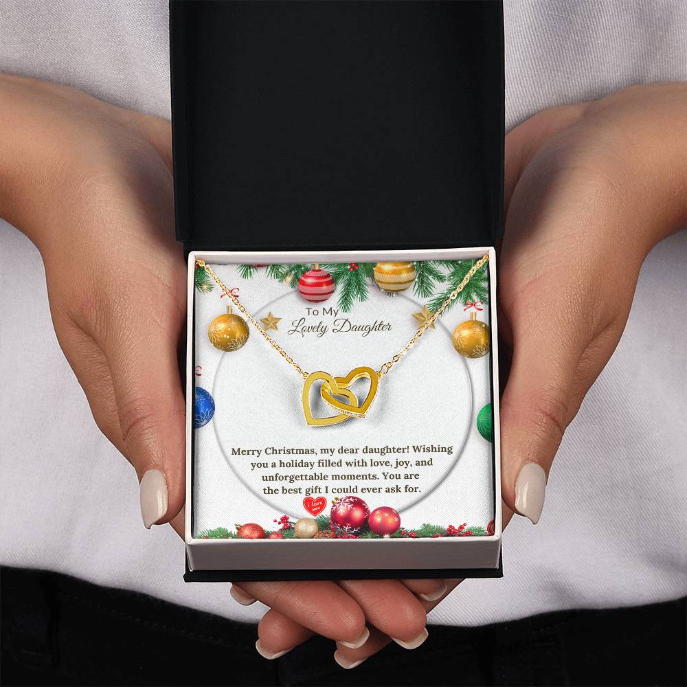 Christmas Interlocking Hearts for a Loving Daughter