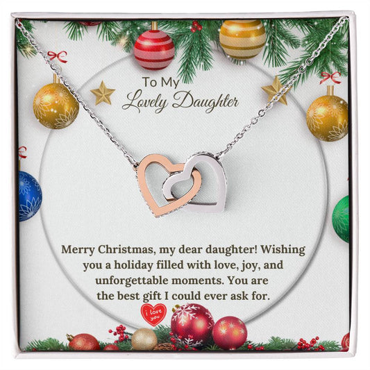 Christmas Interlocking Hearts for a Loving Daughter