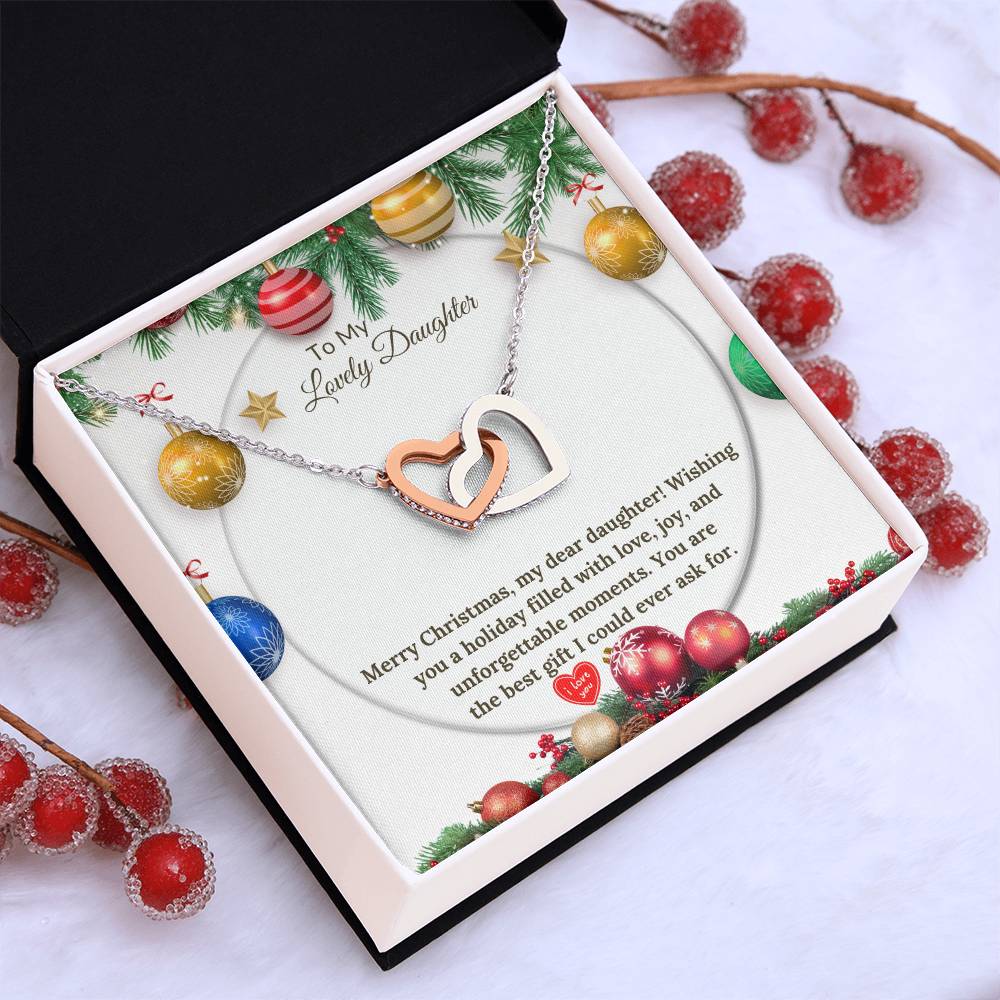 Christmas Interlocking Hearts for a Loving Daughter