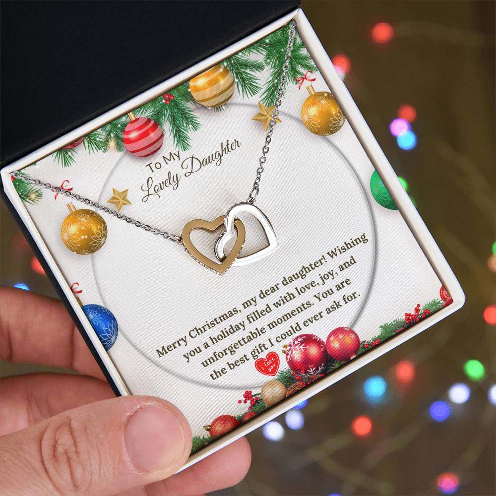 Christmas Interlocking Hearts for a Loving Daughter