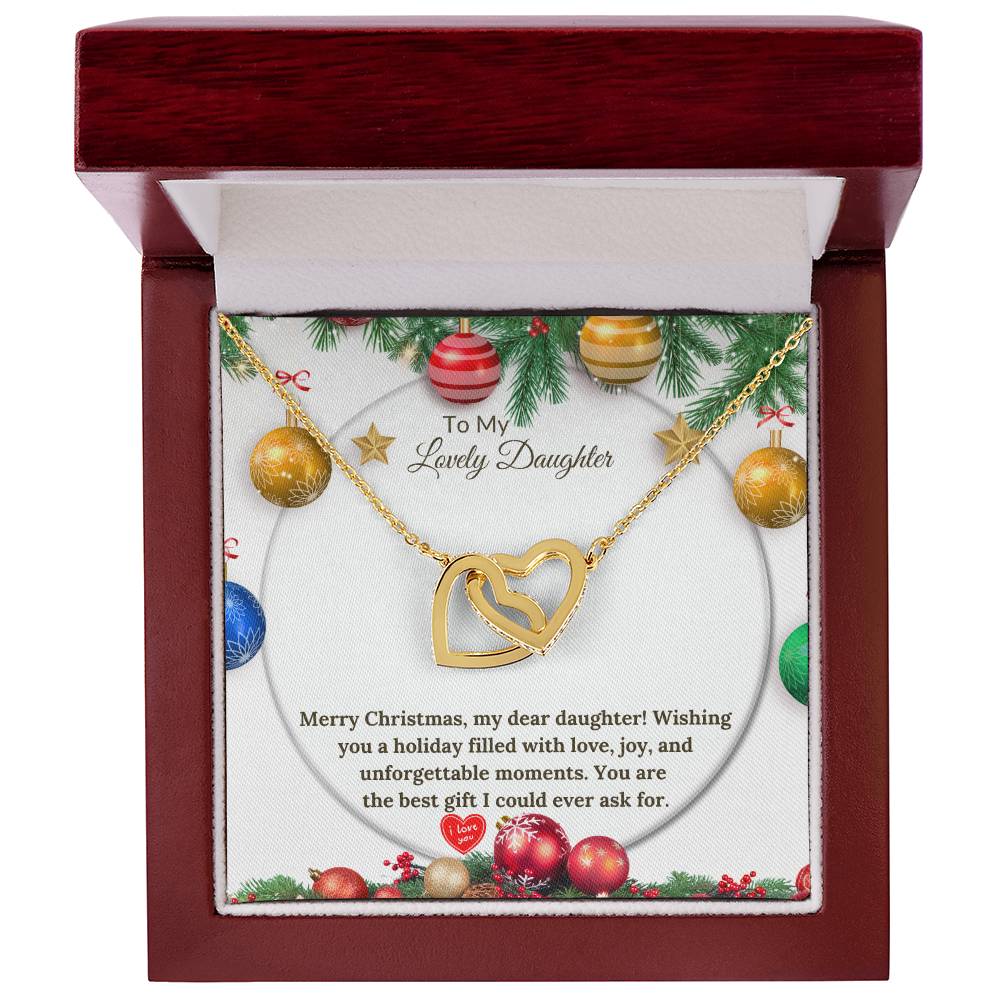 Christmas Interlocking Hearts for a Loving Daughter