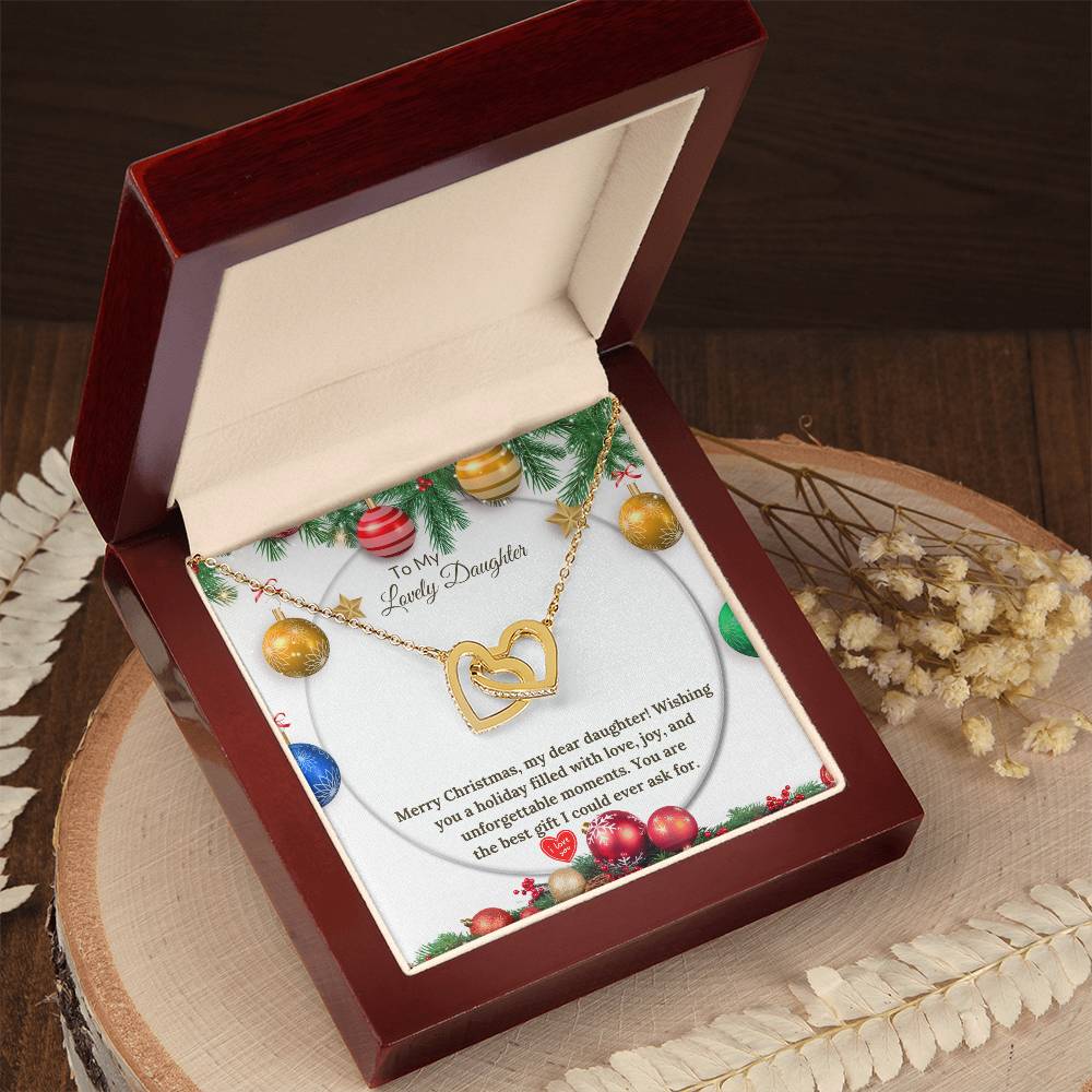 Christmas Interlocking Hearts for a Loving Daughter