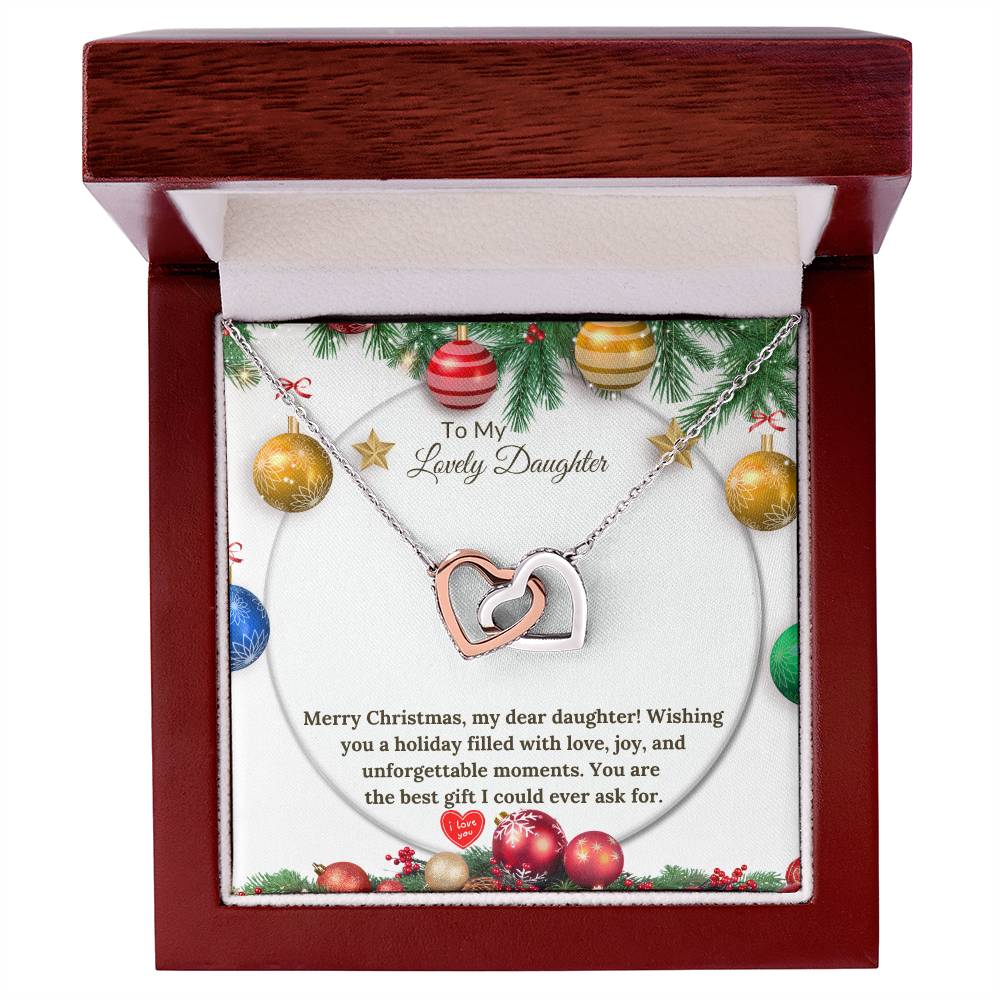 Christmas Interlocking Hearts for a Loving Daughter