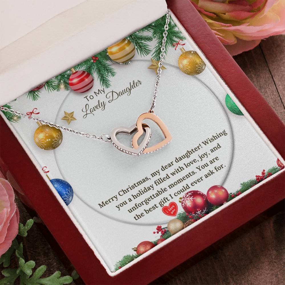 Christmas Interlocking Hearts for a Loving Daughter