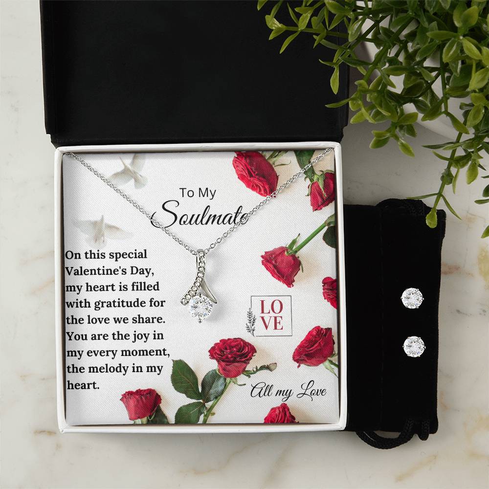 Soulmate Alluring Beauty + Clear CZ Earrings