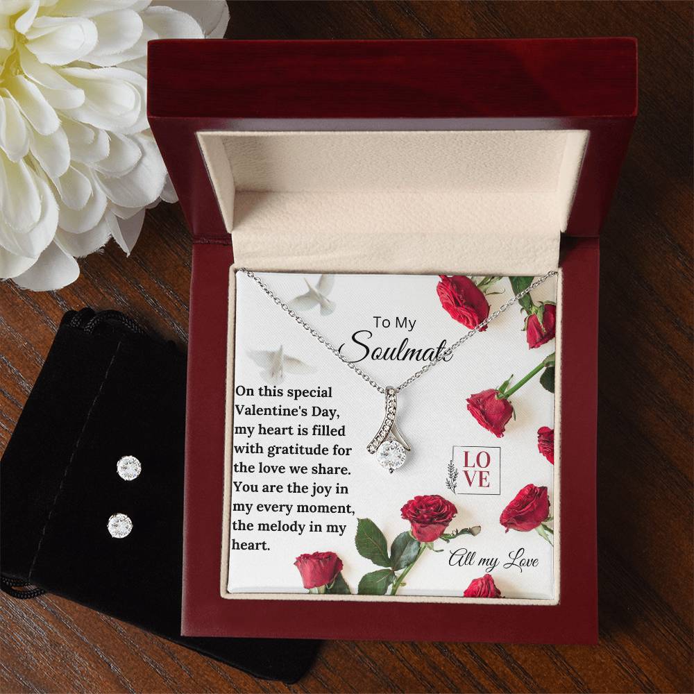 Soulmate Alluring Beauty + Clear CZ Earrings