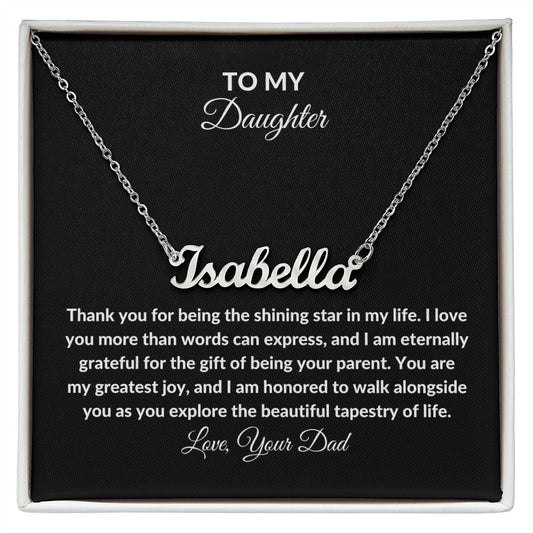 My Daughter : Heart Warming Personalized Name Necklace
