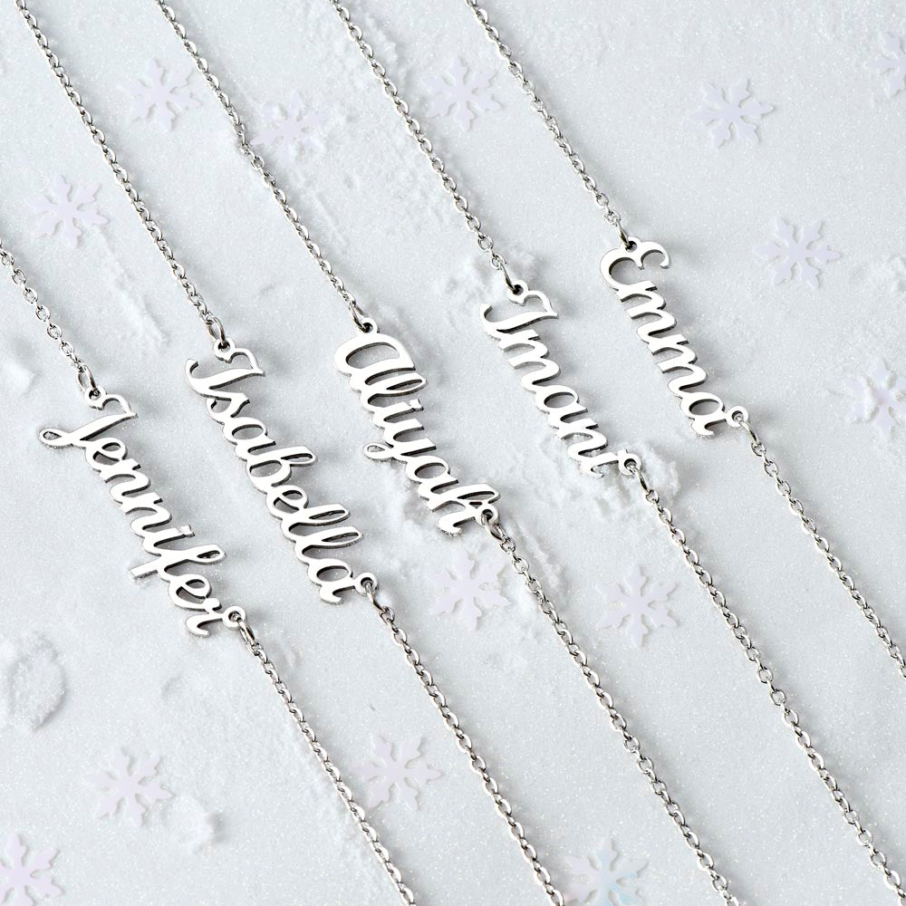 Custom Name Necklace (With MC) Christmas