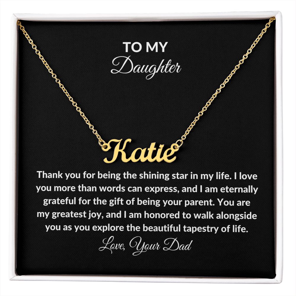 My Daughter : Heart Warming Personalized Name Necklace
