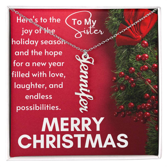 Vertical Name Necklace