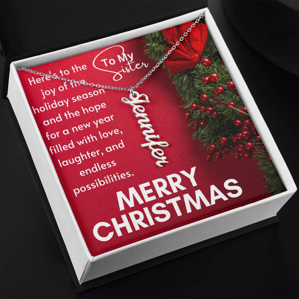 Vertical Name Necklace