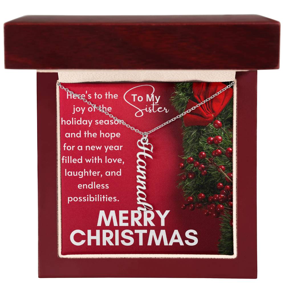 Vertical Name Necklace