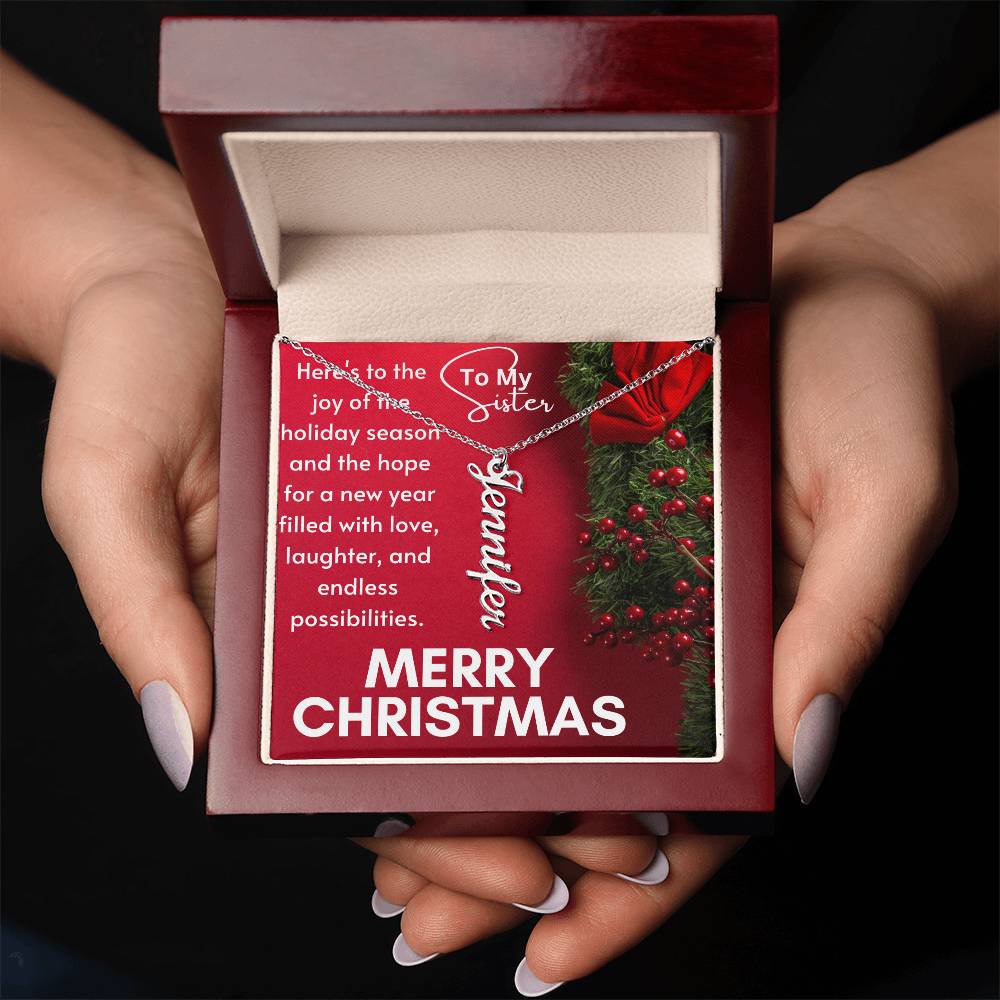 Vertical Name Necklace