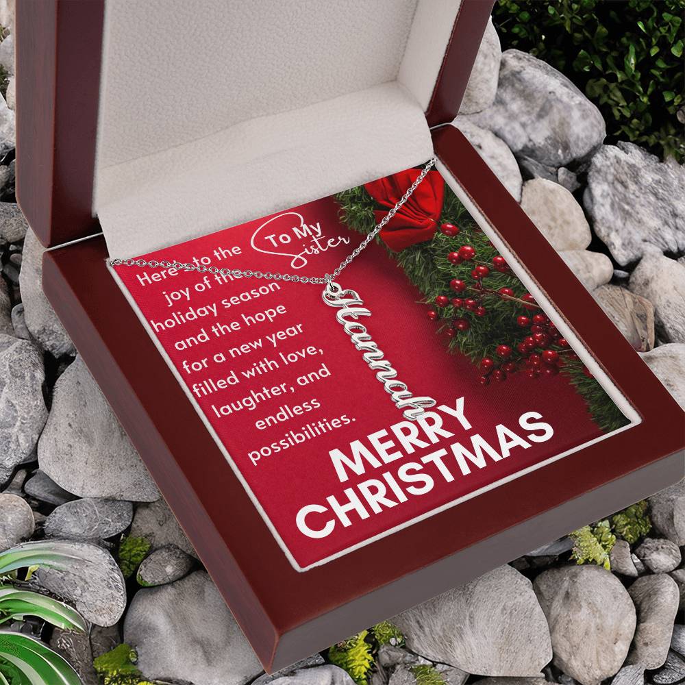 Vertical Name Necklace