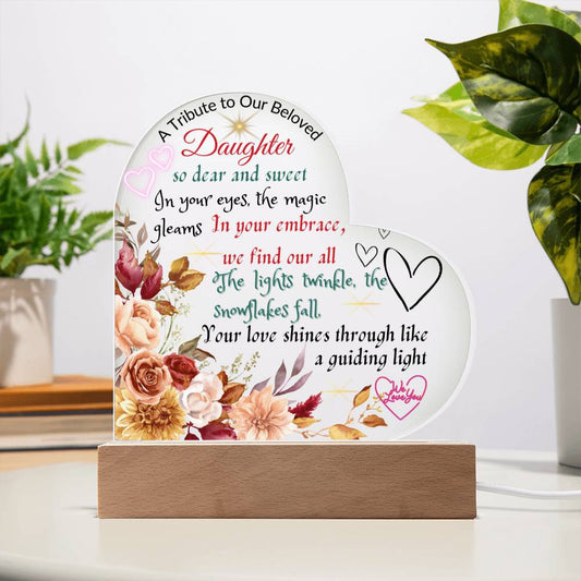 Acrylic Ornamental - Tribute to Our Beloved Daughter