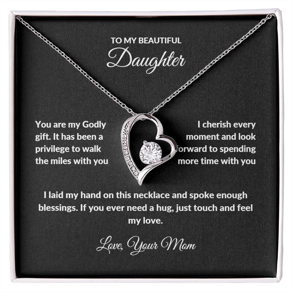 Forever Love Necklace with On Demand Message Card | From Mom